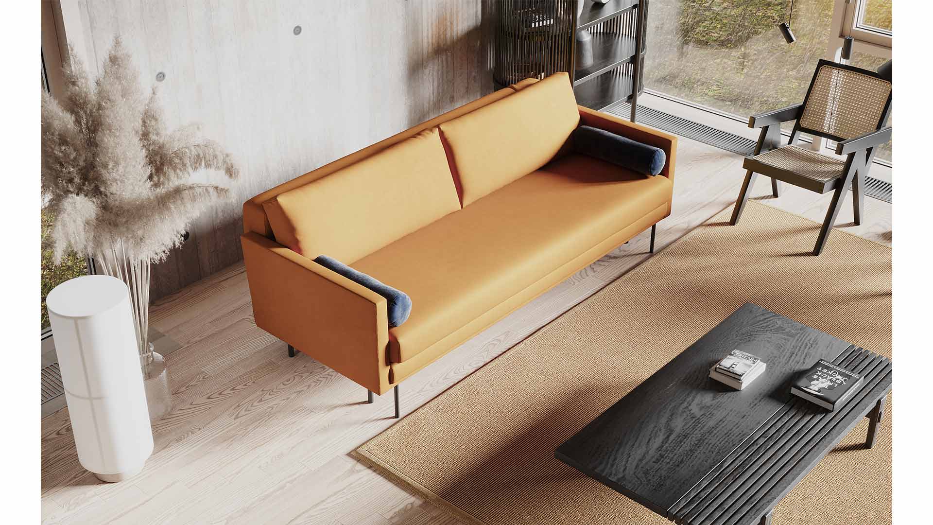 Sofa-lova BOBBY, Bottle Green veliūras