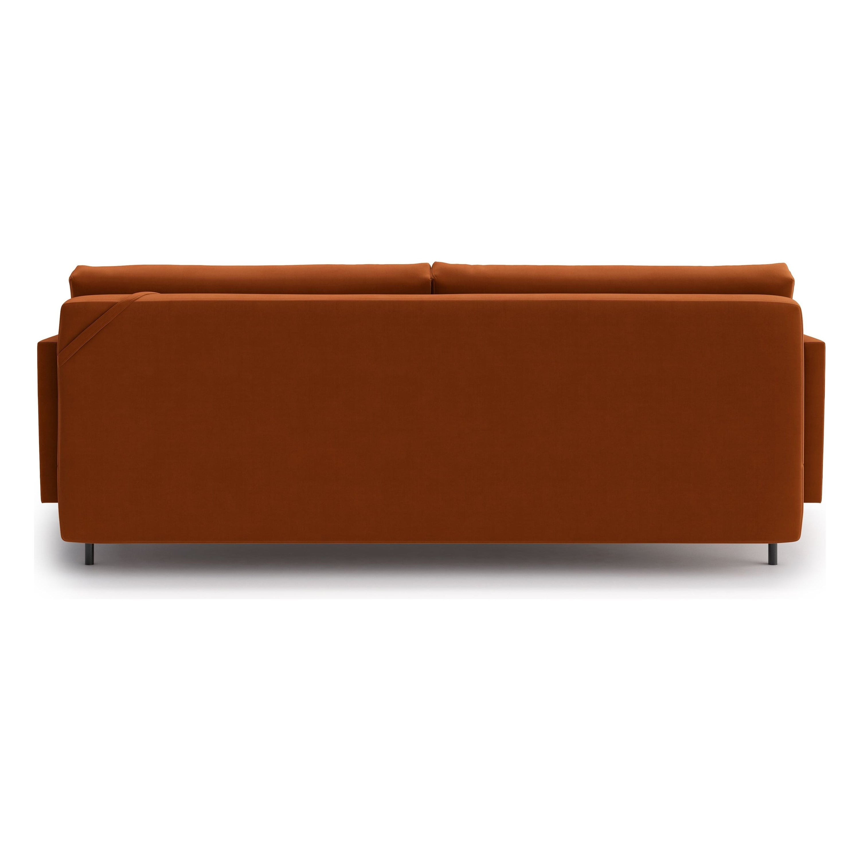 BLUES 3 vietų sofa lova, konjako spalva