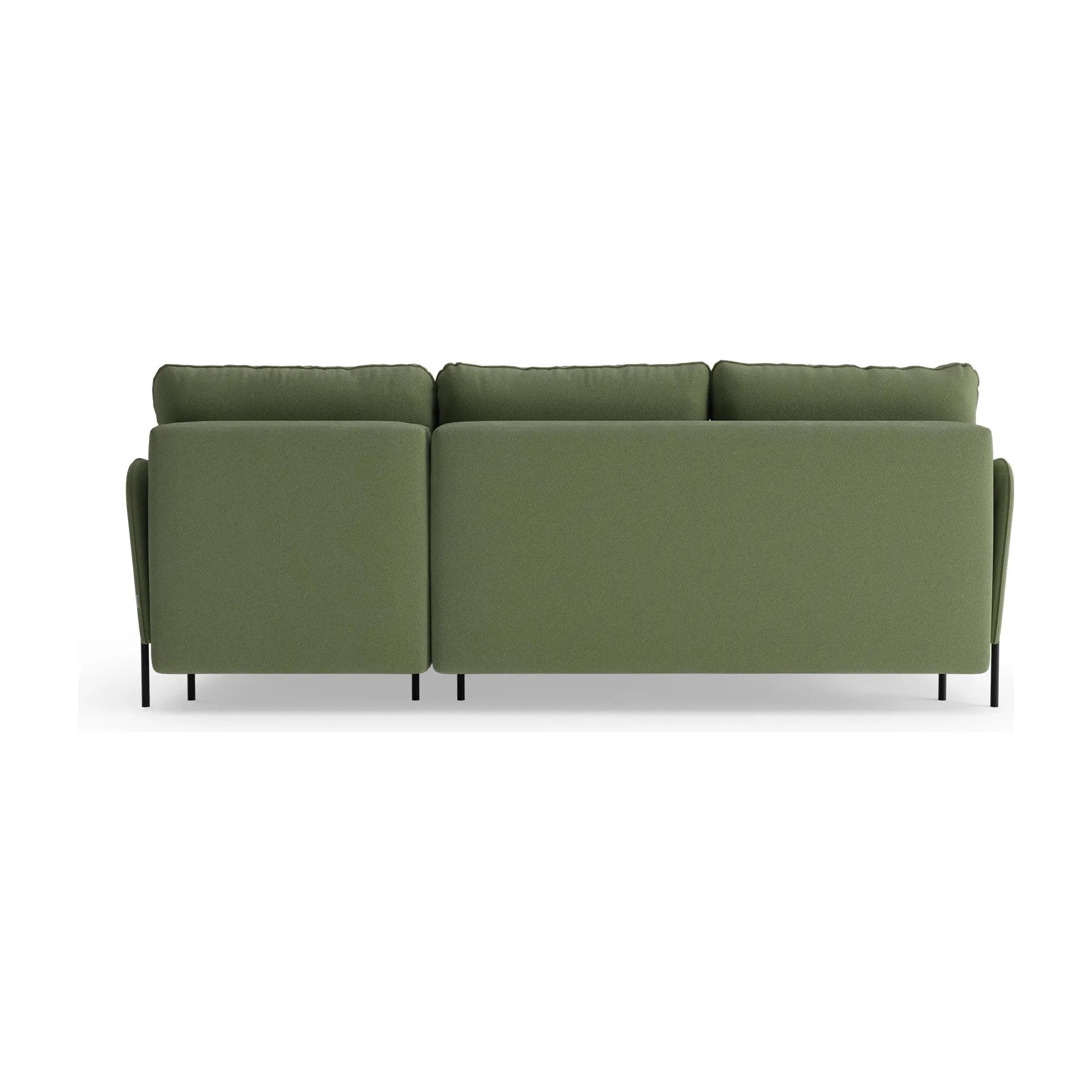 BONNIE kampinė sofa, miegojimo funkcija, žalia spalva
