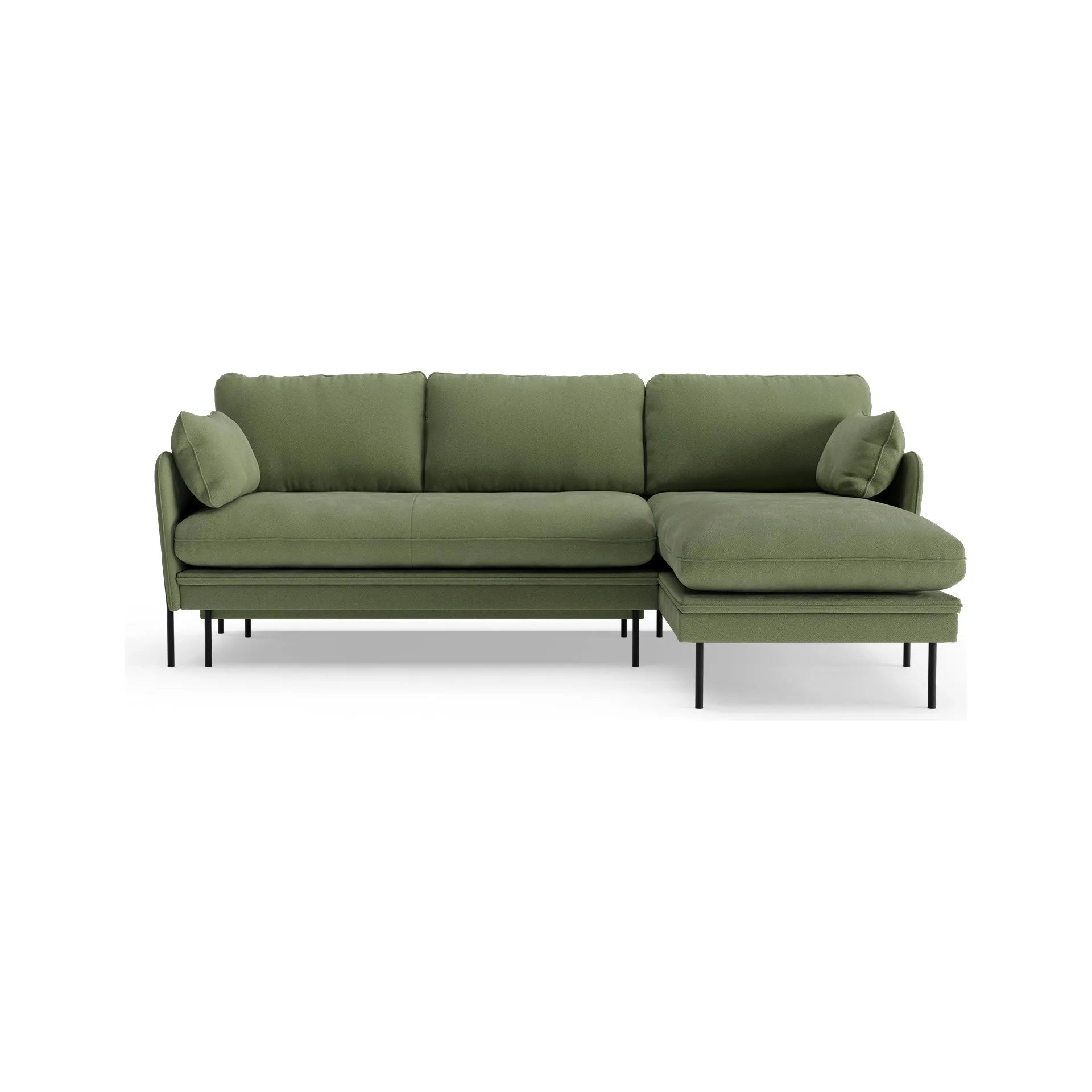 BONNIE kampinė sofa, miegojimo funkcija, kreminė spalva