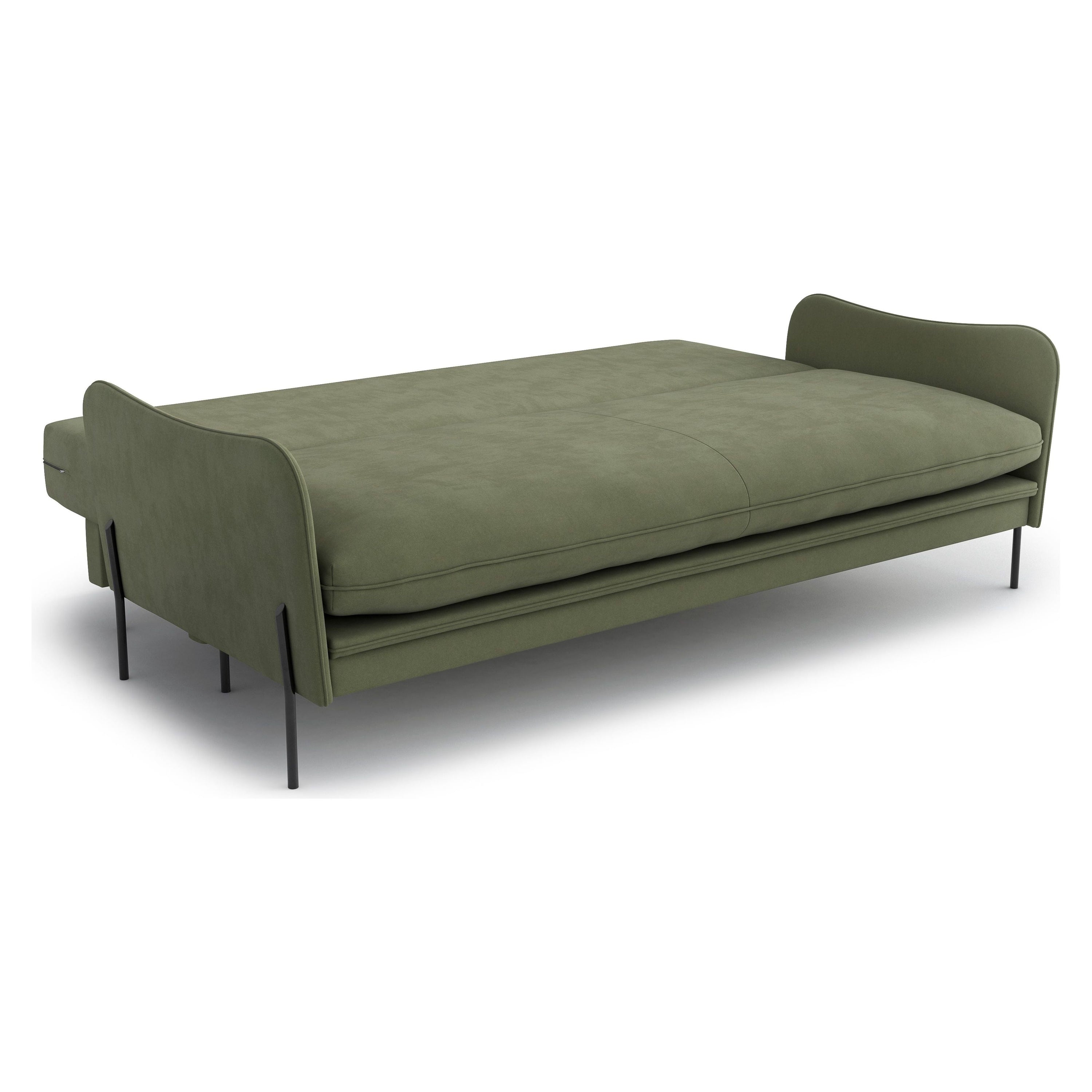 3 vietų sofa lova BONNIE , žalia spalva