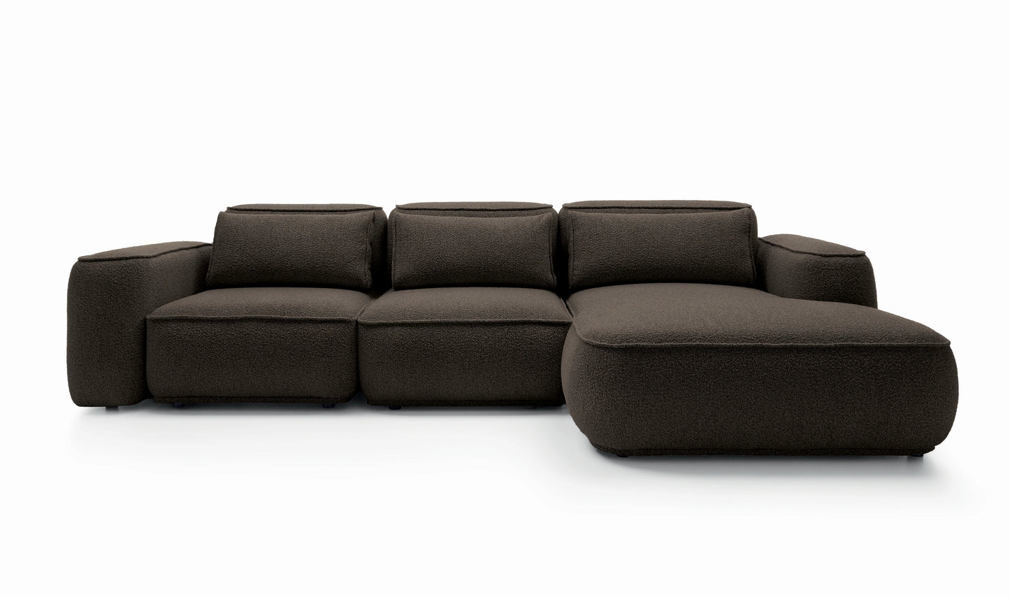 Kampinė sofa BILLY, rudai mokos