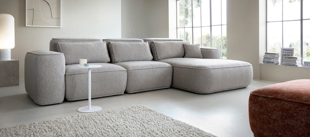 Kampinė sofa BILLY, pilka