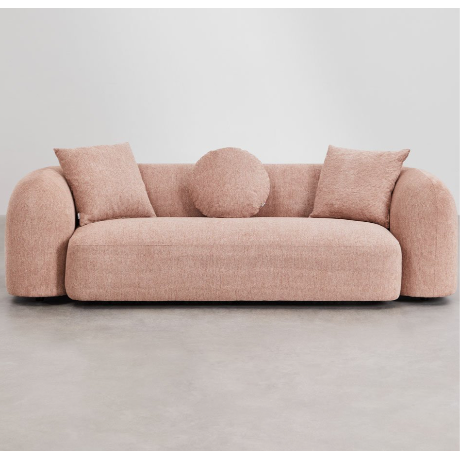 Trivietė sofa LUCIA, rausva
