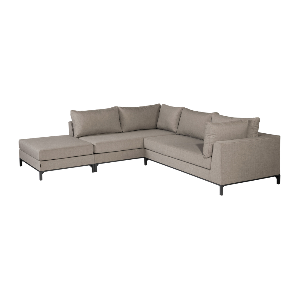 Sodo kampinė sofa SICILIE, kairioji taupe
