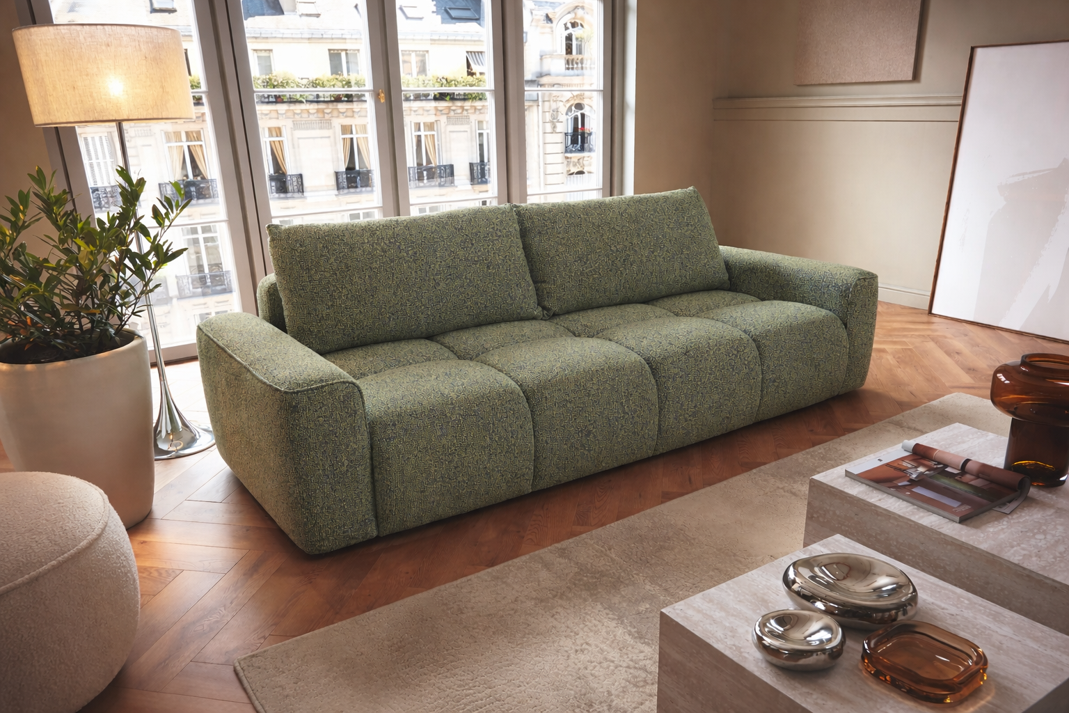 Sofa-lova BALIS, žalia