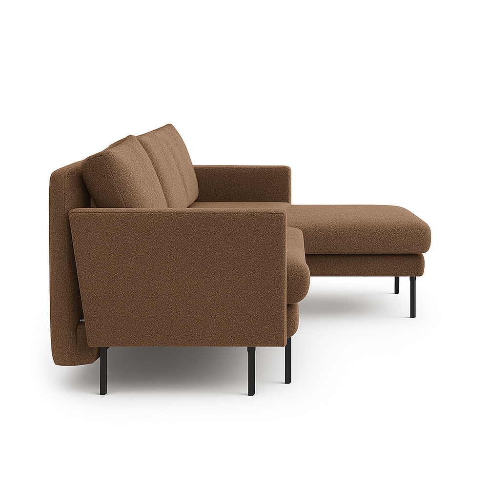 Kampinė sofa lova BOBBY, brosca bouclé audinys