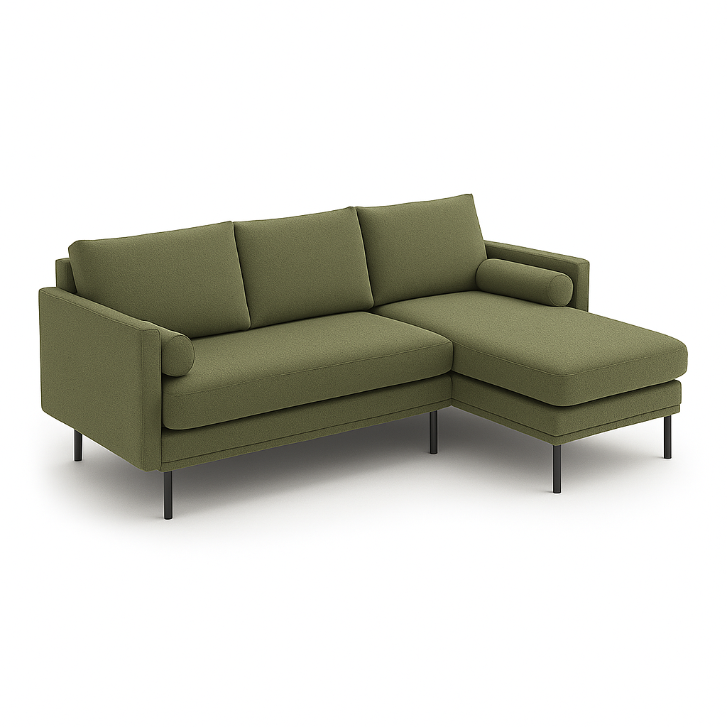 Kampinė sofa lova BOBBY, grase bouclé audinys