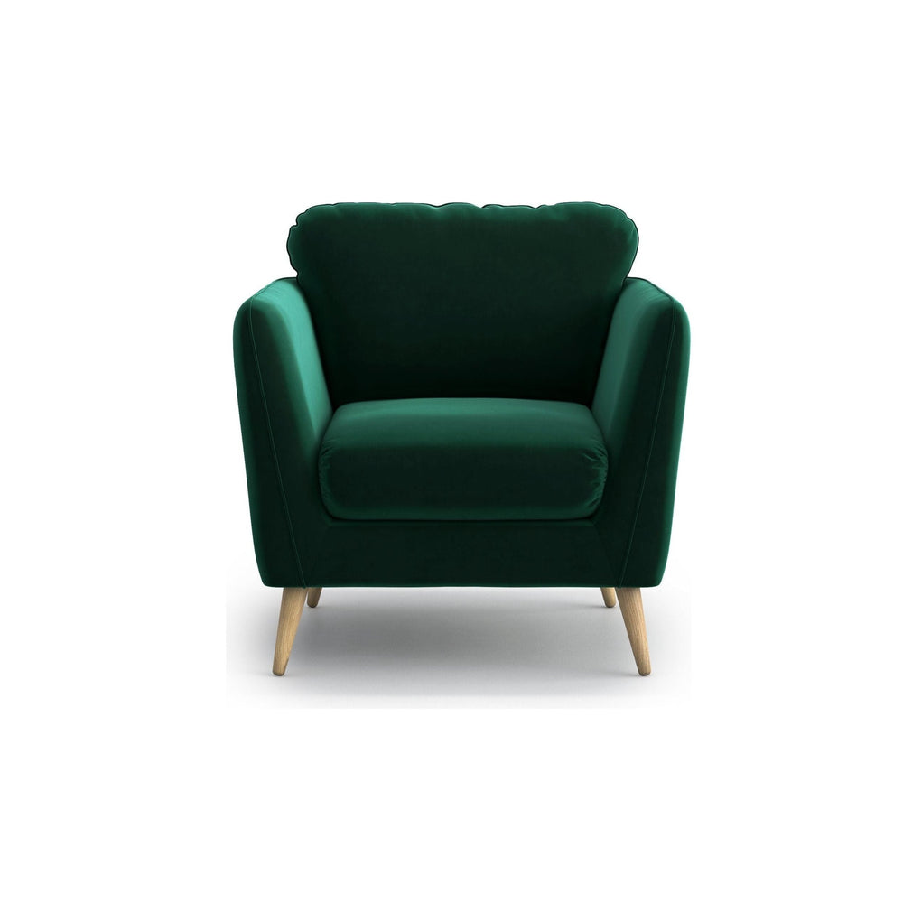 CLARA fotelis, žalia spalva