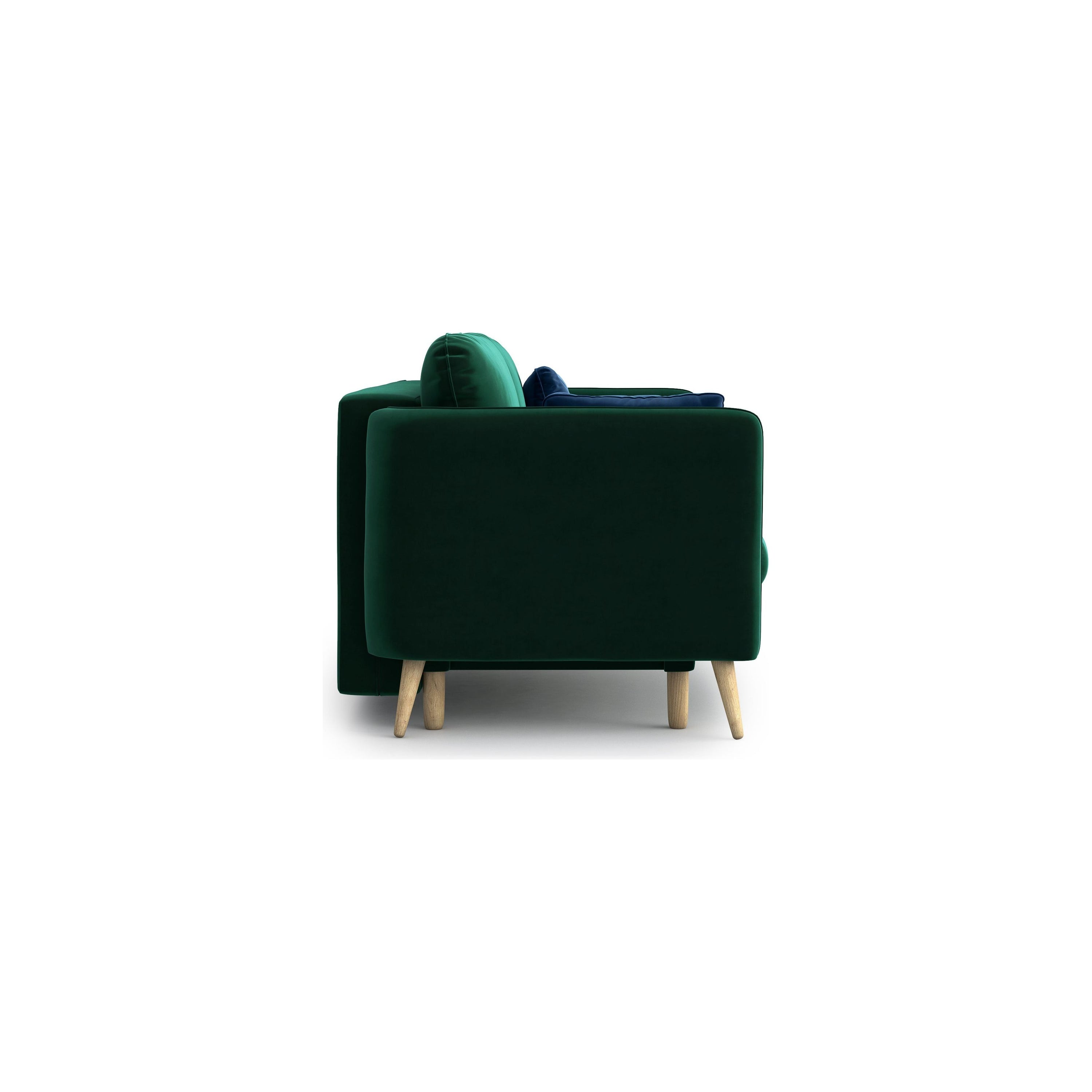 CLARA 3 vietų sofa lova, žalia spalva