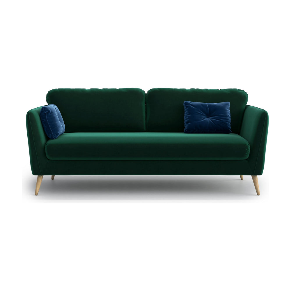 CLARA 3 vietų sofa, žalia spalva