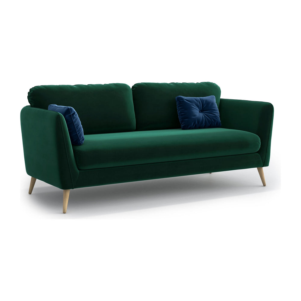 CLARA 3 vietų sofa, žalia spalva