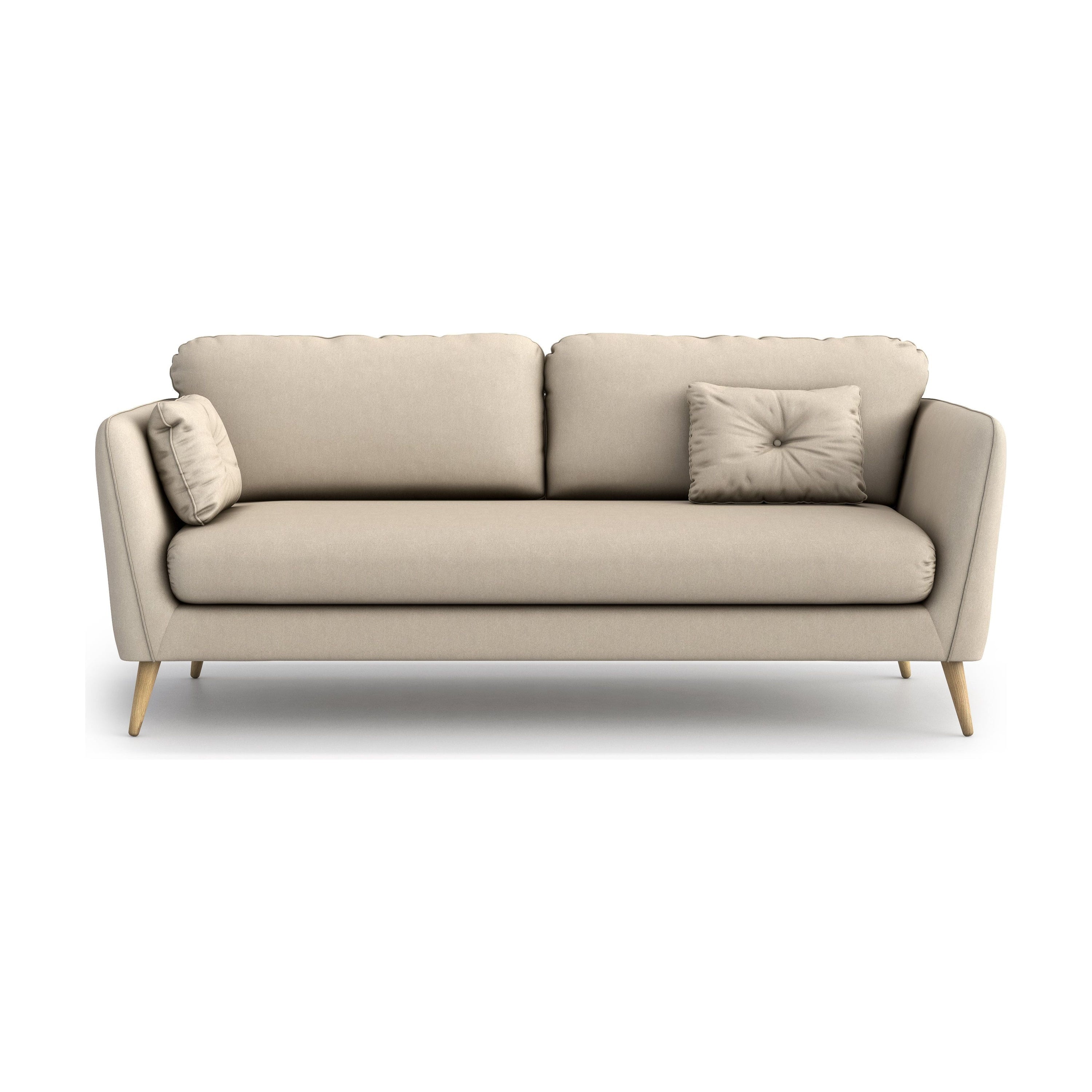 CLARA 3 vietų sofa, smėlio spalva