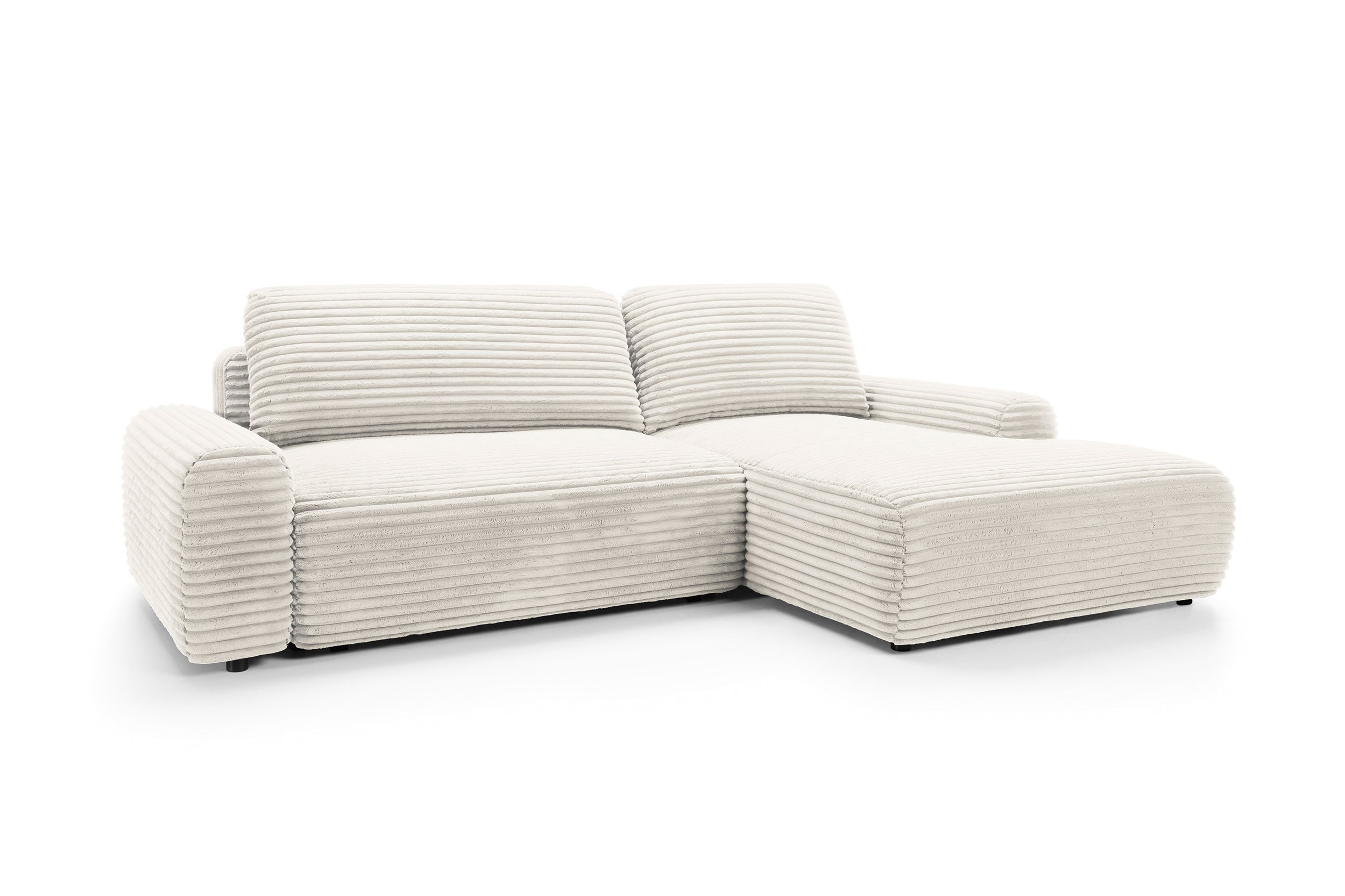 Kampinė sofa lova CODAK, dramblio kaulo spalva