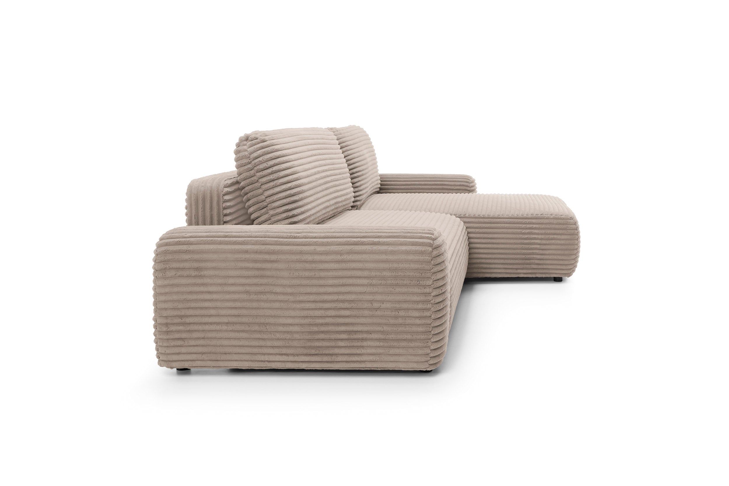 Kampinė sofa lova CODAK, rusvai pilka spalva