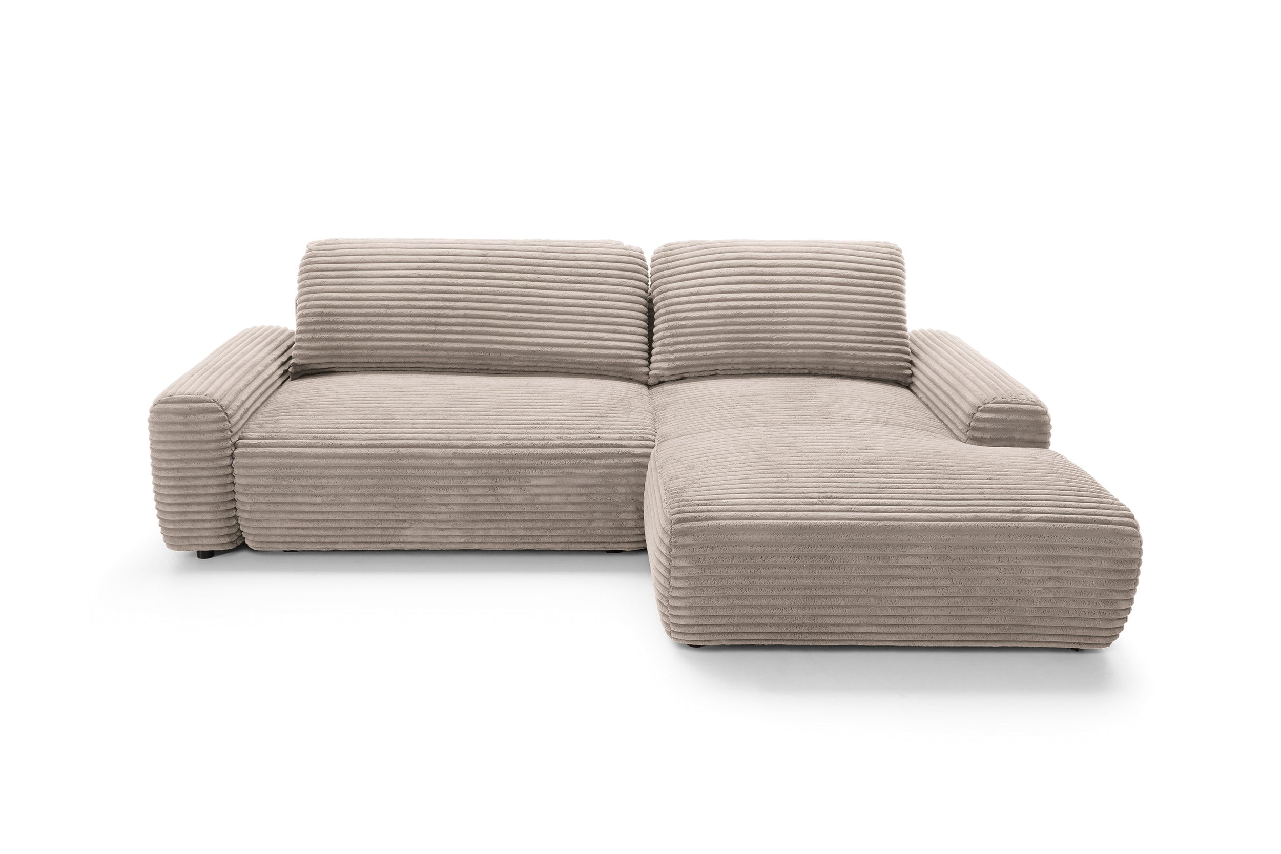 Kampinė sofa lova CODAK, rusvai pilka spalva