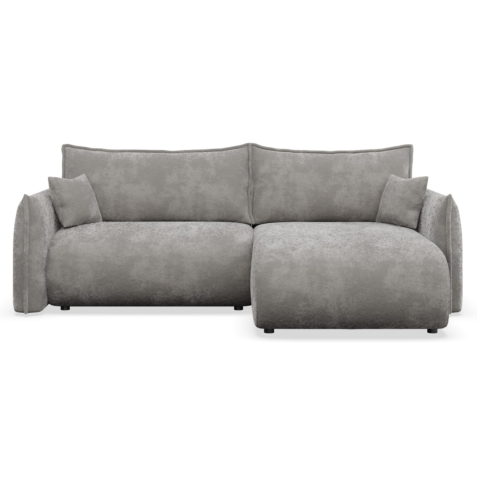 Kampinė sofa-lova CUSHI, pilka, dešinė