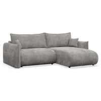 Kampinė sofa-lova CUSHI, pilka, dešinė