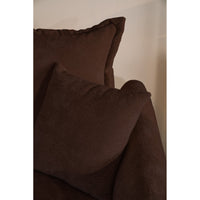 Kampinė sofa-lova CUSHI, ruda, dešinė