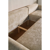 Kampinė sofa-lova CUSHI, smėlinė, dešinė