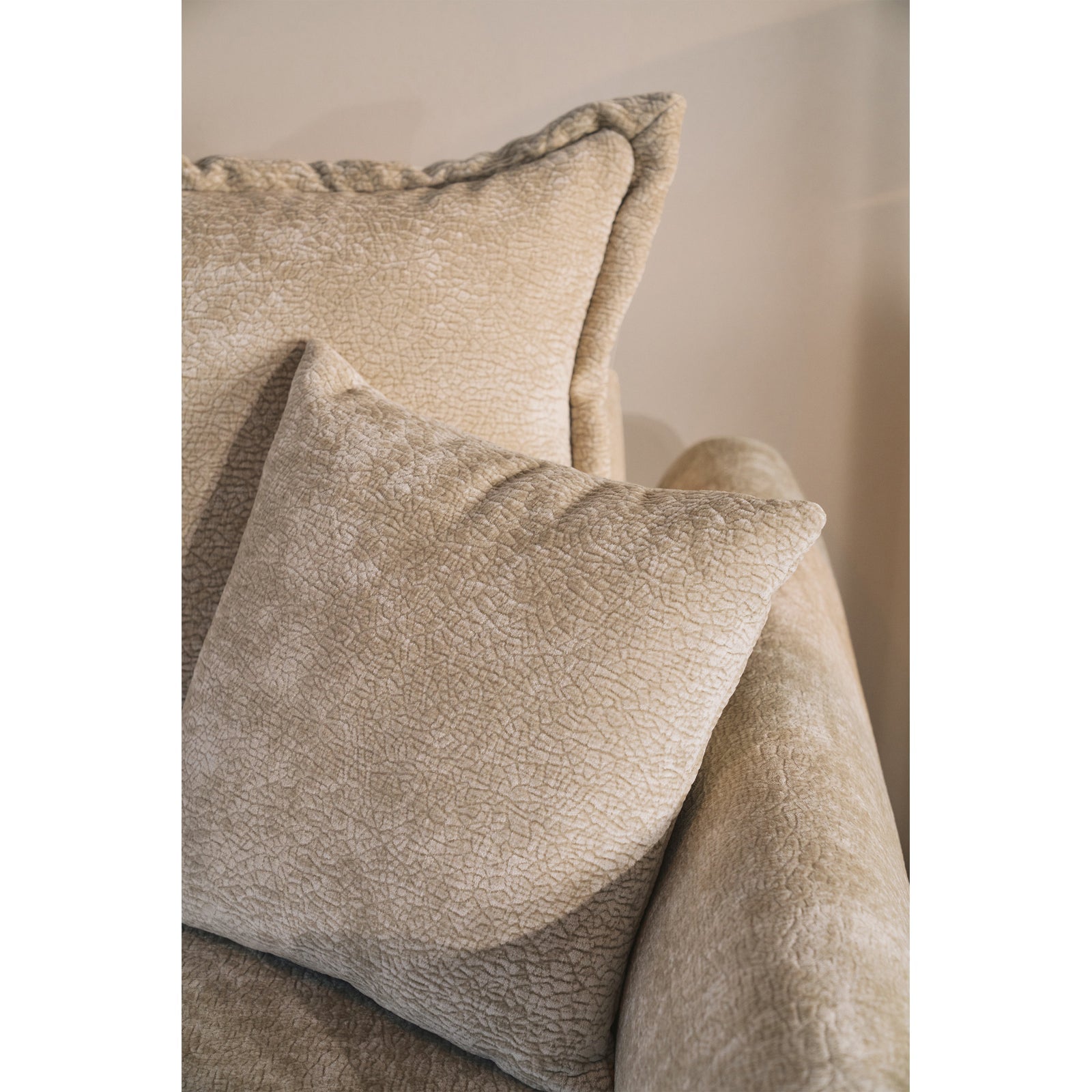 Kampinė sofa-lova CUSHI, smėlinė, dešinė