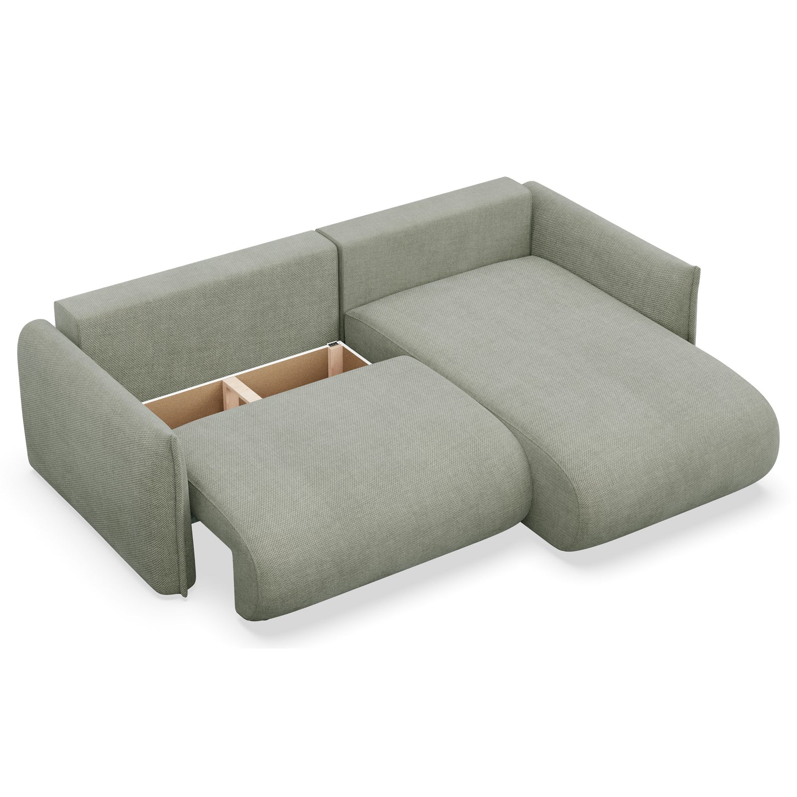 Kampinė sofa-lova CUSHI, šalavijų, dešinė