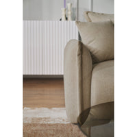 Kampinė sofa-lova CUSHI, smėlinė, dešinė