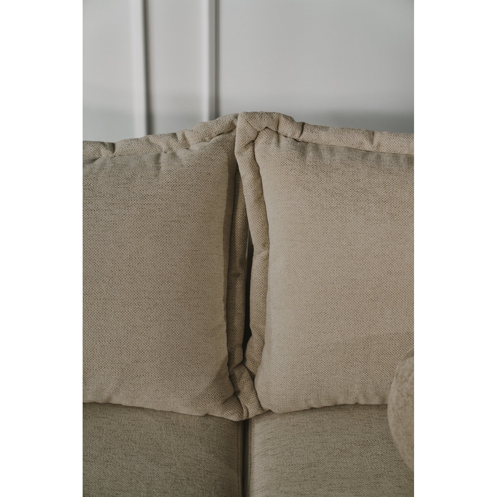 Kampinė sofa-lova CUSHI, smėlinė, dešinė