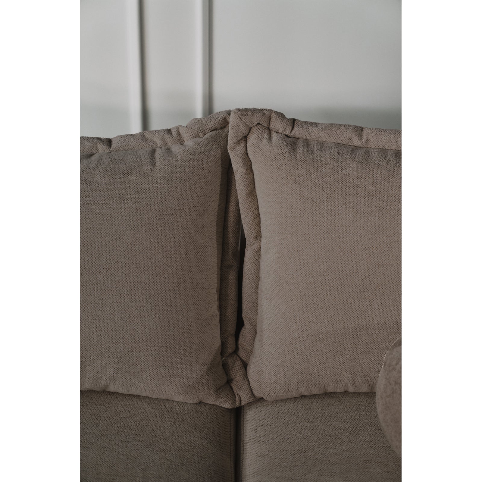 Kampinė sofa-lova CUSHI, šviesiai ruda, dešinė