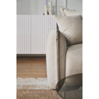 Kampinė sofa-lova CUSHI, šviesiai smėlinė, dešinė