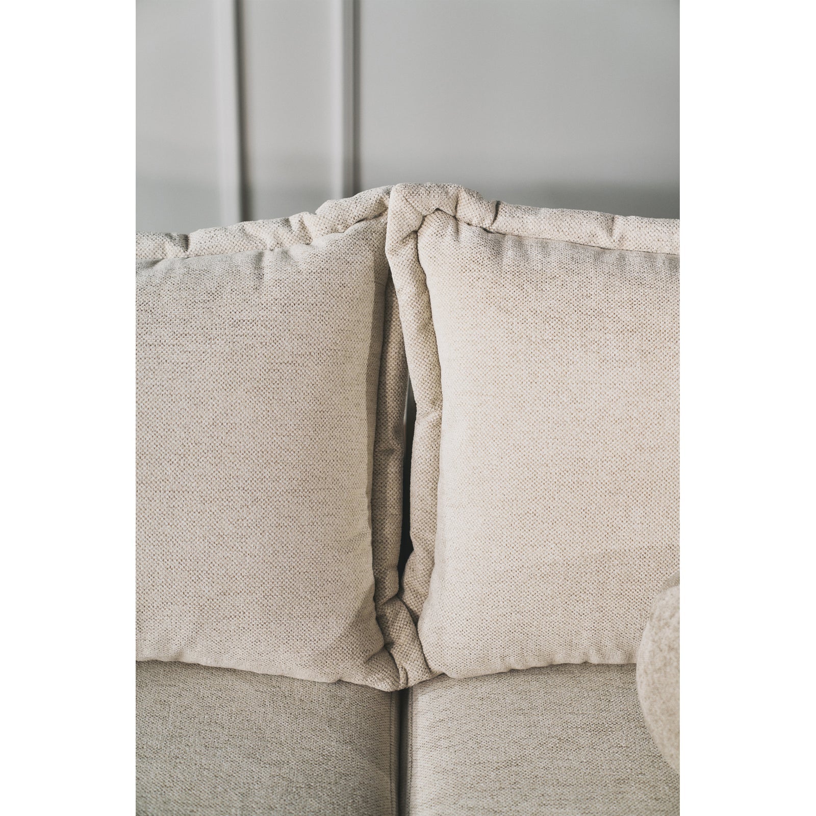 Kampinė sofa-lova CUSHI, šviesiai smėlinė, dešinė