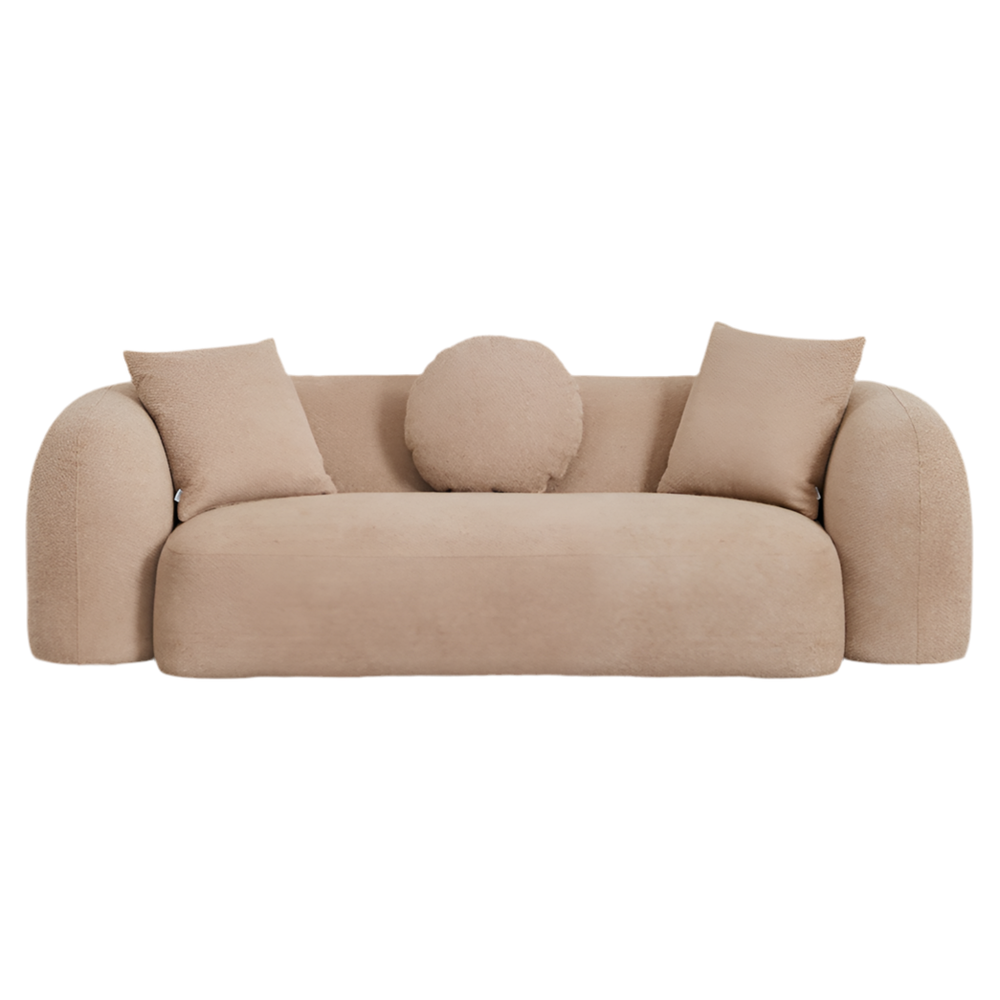 Trivietė sofa LUCIA, ruda