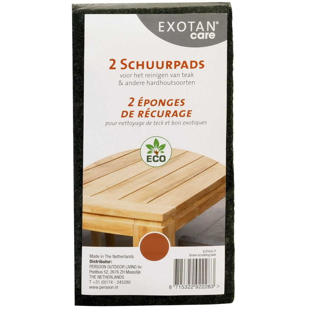 Outdoor scouring sponges, green, 2 pcs.