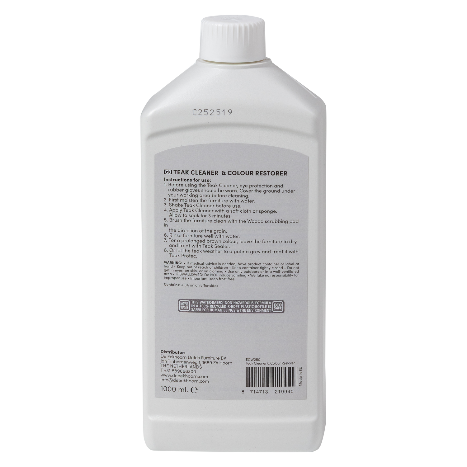 Priežiūros priemonė teak valiklis ir spalvos atkūrimas 1000 ml