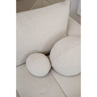 Kampinė sofa-lova DANDELINO, kreminė, dešinė