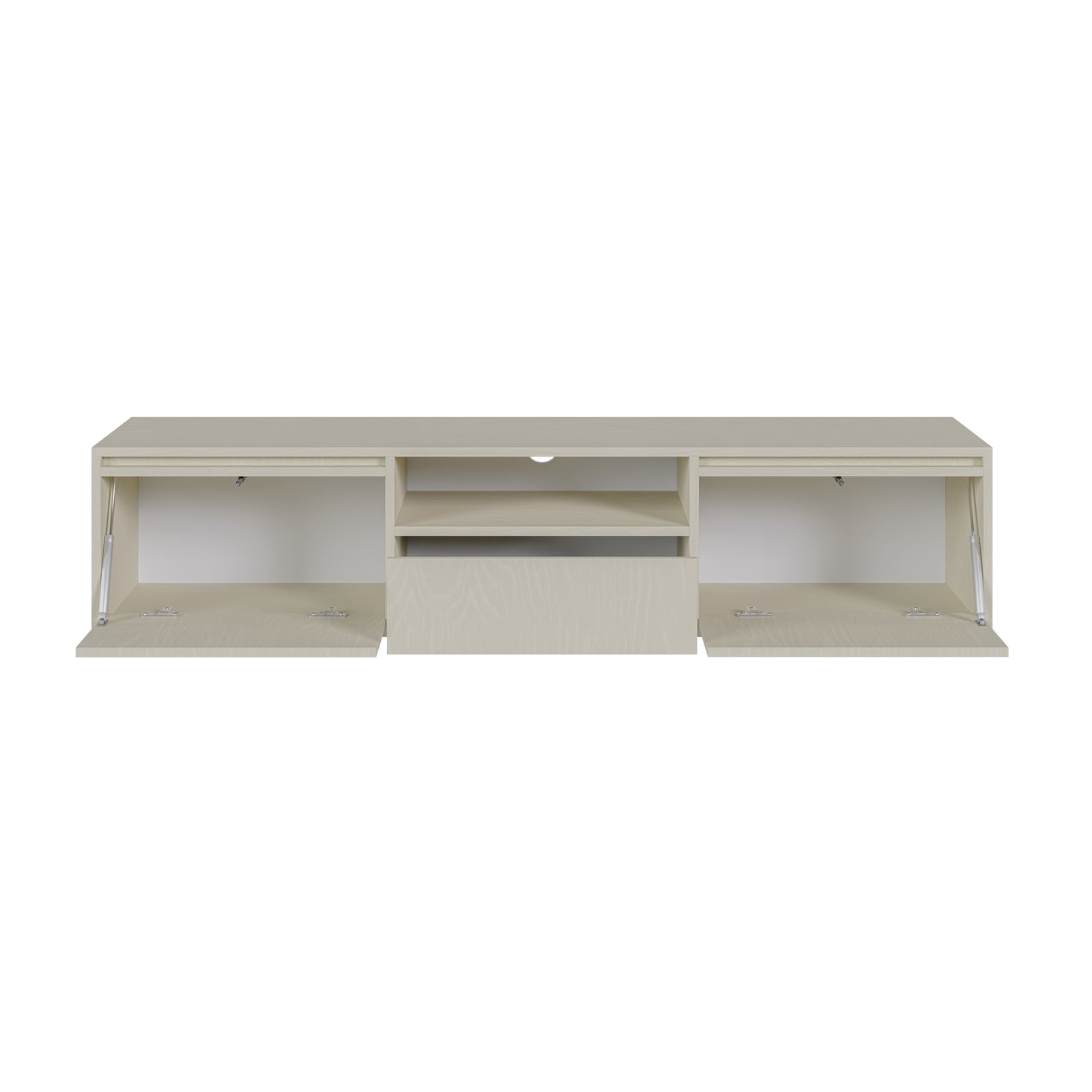 TV staliukas EVO, smėlinė, pakabinamas, 154 cm