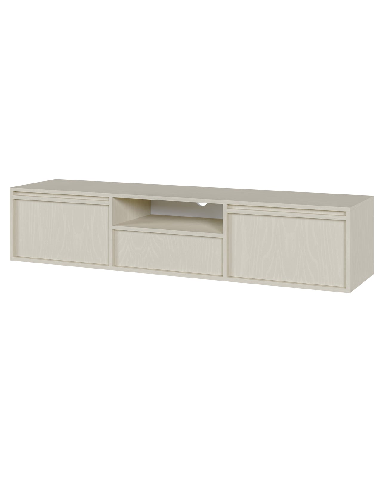 TV staliukas EVO, smėlinė, pakabinamas, 154 cm