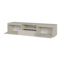 TV staliukas EVO, smėlinė, pakabinamas, 154 cm