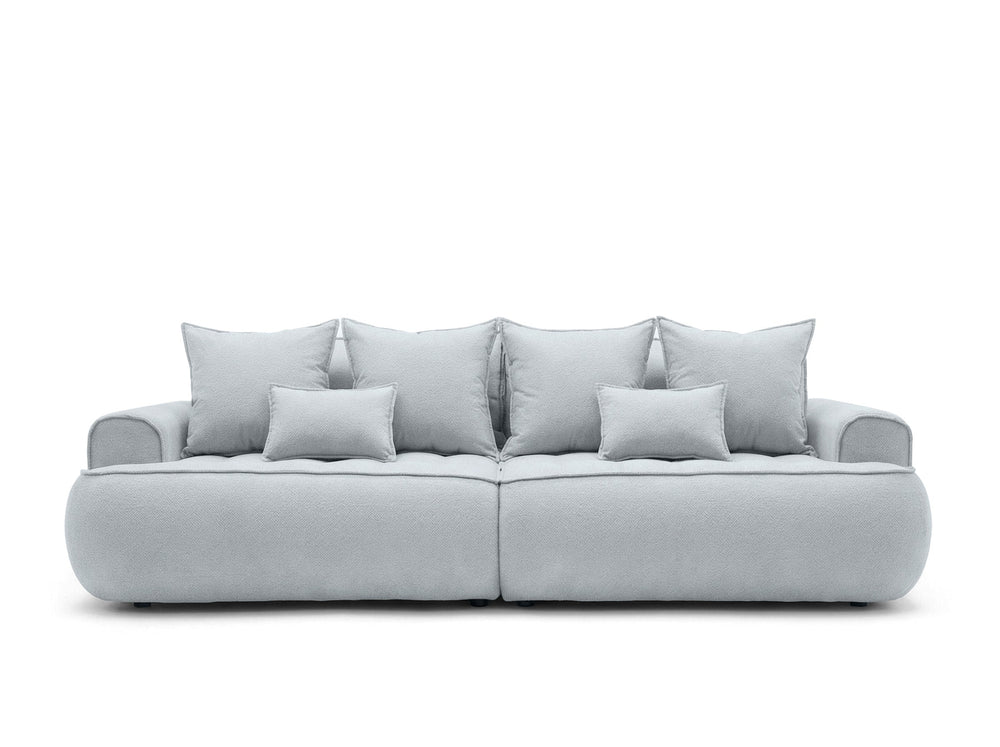 Sofa SAMUEL su miego funkcija, melsva pilka