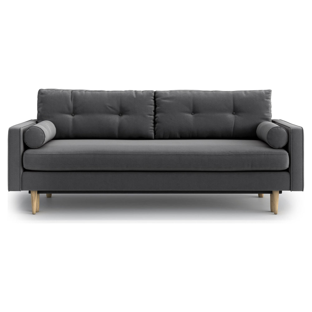 ESME 3 vietų sofa lova, pilka spalva