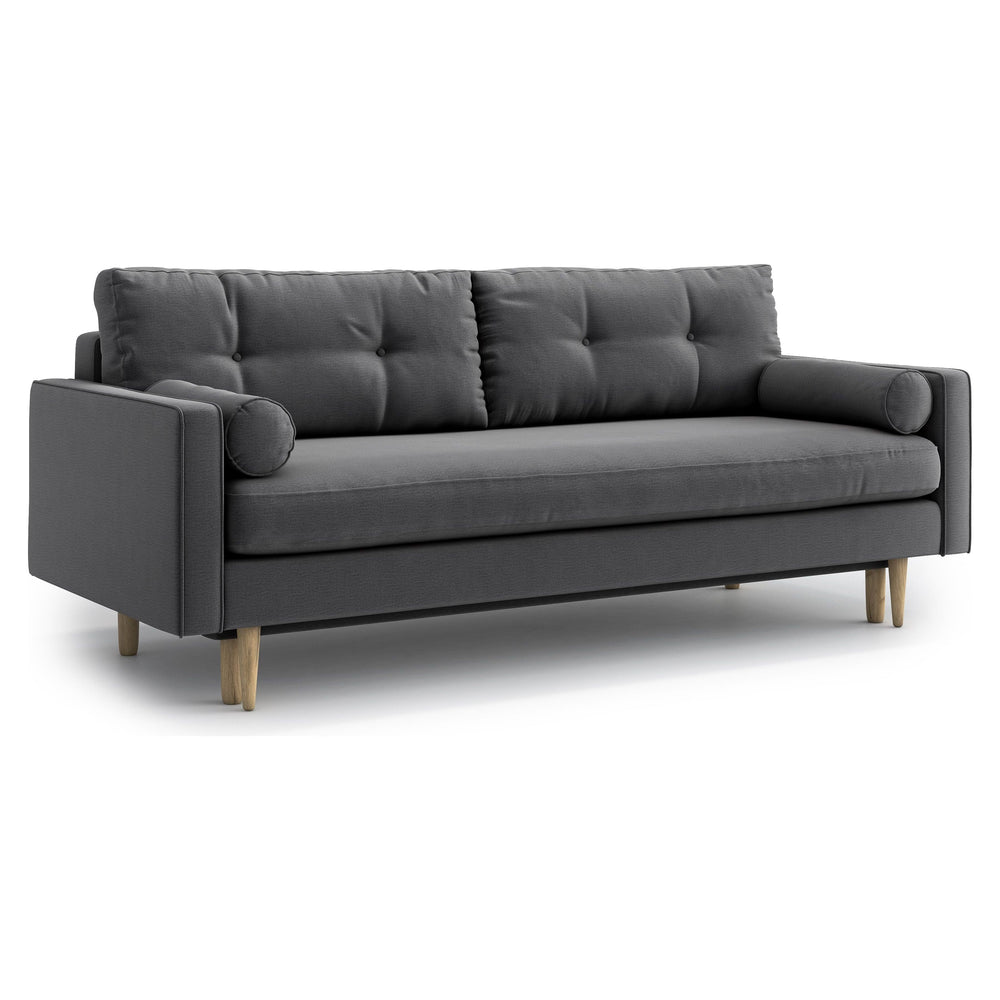 ESME 3 vietų sofa lova, pilka spalva