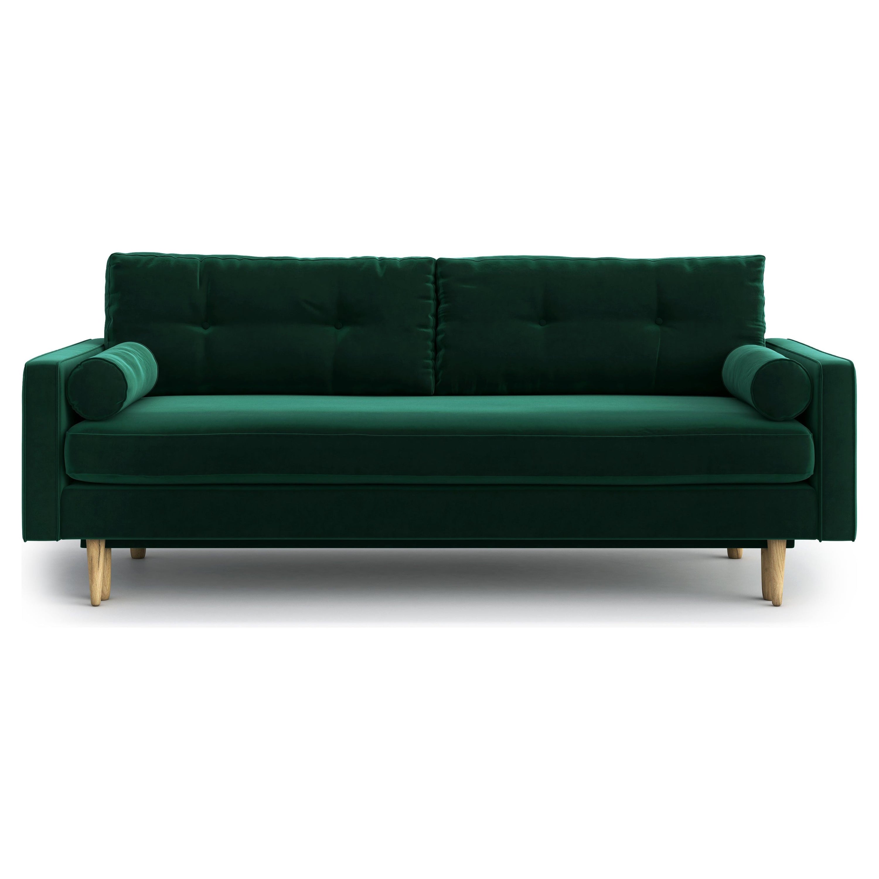 ESME 3 vietų sofa lova, žalia spalva