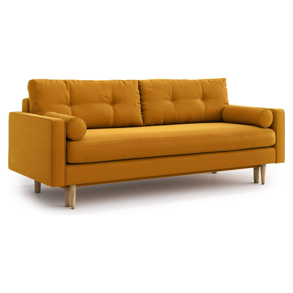 ESME 3 vietų sofa lova, oranžinė spalva