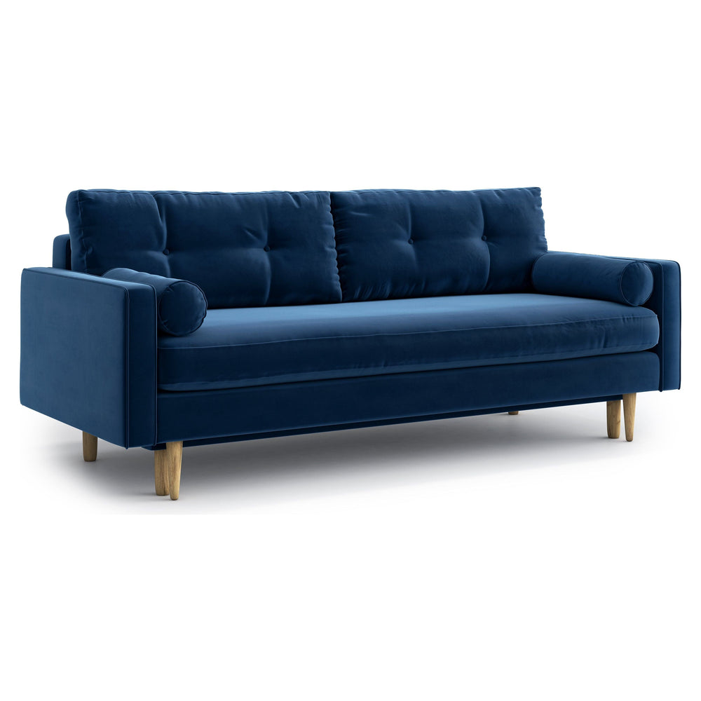 ESME 3 vietų sofa lova, mėlyna spalva