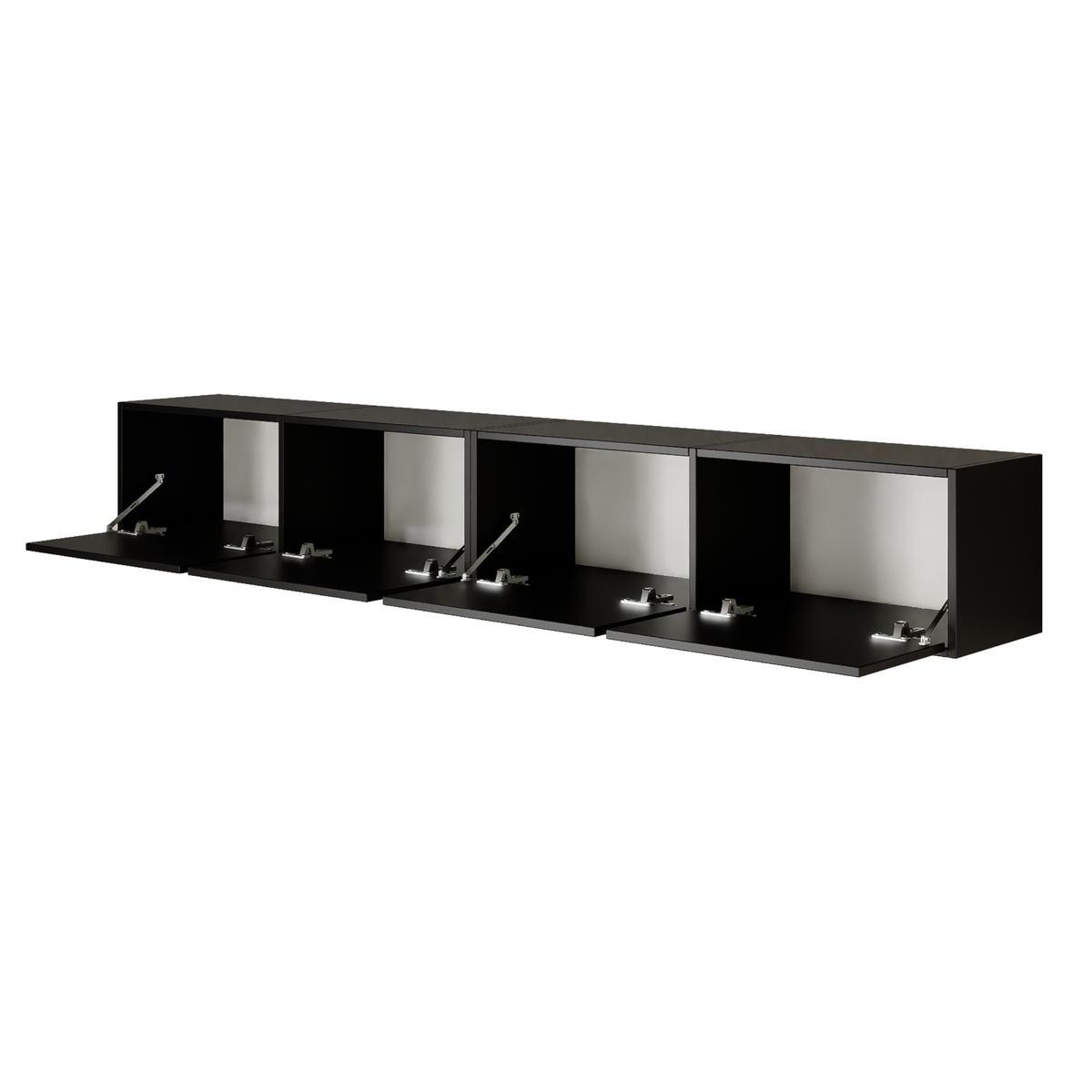 TV staliukas ZARI, juodas, 200 cm