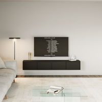TV staliukas ZARI, juodas, 200 cm