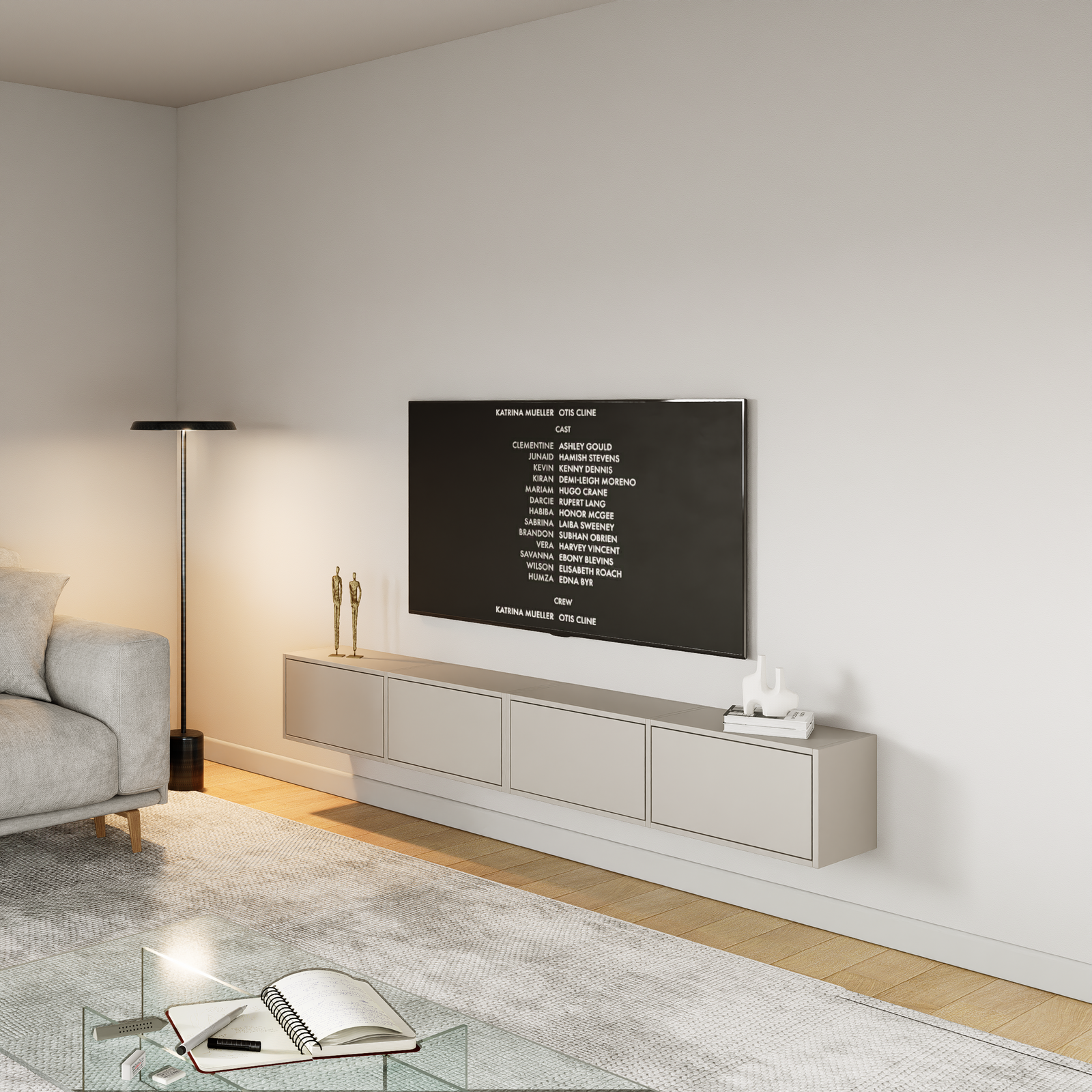 TV staliukas ZARI, kašmyro, 200 cm