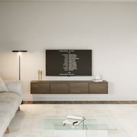 TV staliukas ZARI, riešuto, 200 cm