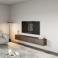 TV staliukas ZARI, riešuto, 200 cm