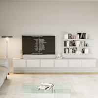 TV staliukas ZARI, baltas, 300 cm